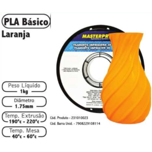 FILAMENTO 3D 1kg - PLA LARANJA