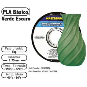 FILAMENTO 3D 1kg - PLA VERDE ESCURO