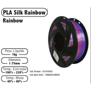 FILAMENTO 3D 1kg - PLA SILK RAINBOW