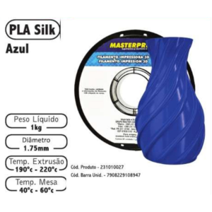 FILAMENTO 3D 1kg - PLA SILK AZUL