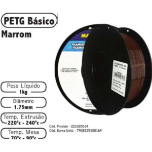 FILAMENTO 3D 1kg - PETG MARROM