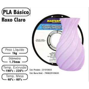 FILAMENTO 3D 1kg - PLA ROXO CLARO