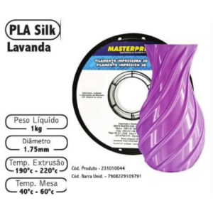 FILAMENTO 3D 1kg - PLA SILK LAVANDA