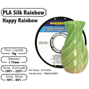 FILAMENTO 3D 1kg - PLA SILK HAPPY RAINBOW