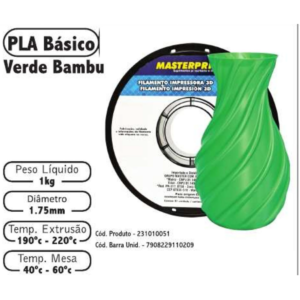 FILAMENTO 3D 1kg - PLA VERDE BAMBU