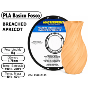 FILAMENTO 3D 1kg - PLA FOSCO BLEACHED APRICOT PESSEGO