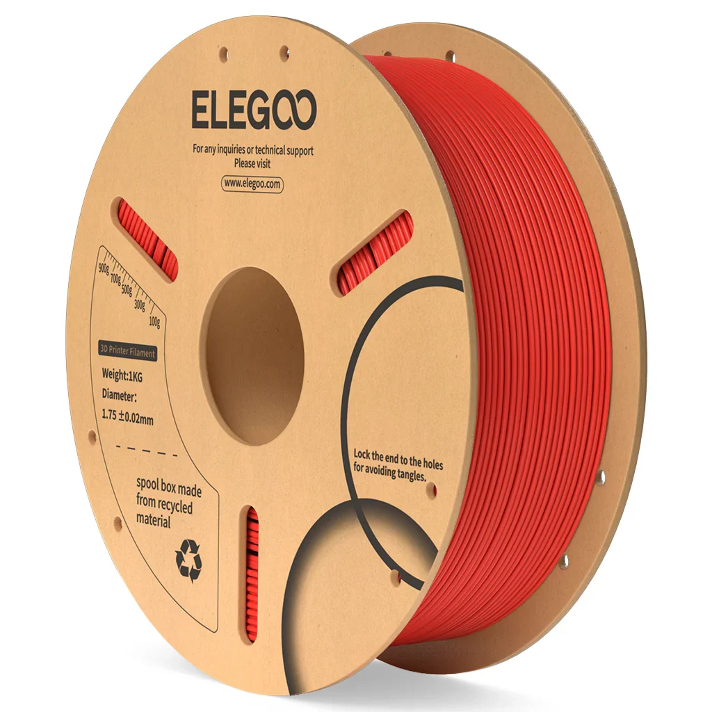 FILAMENTO 3D 1kg – PLA ELEGOO VERMELHO