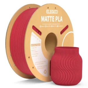 FILAMENTO 3D 1kg - PLA MATTE ELEGOO VERMELHO RUBI