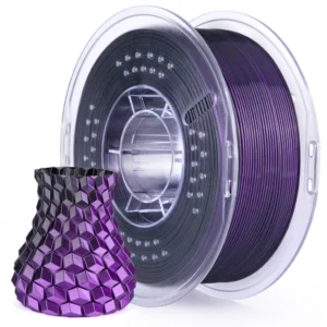 FILAMENTO 3D 1kg - PLA ELEGOO SILK PRETO-ROXO
