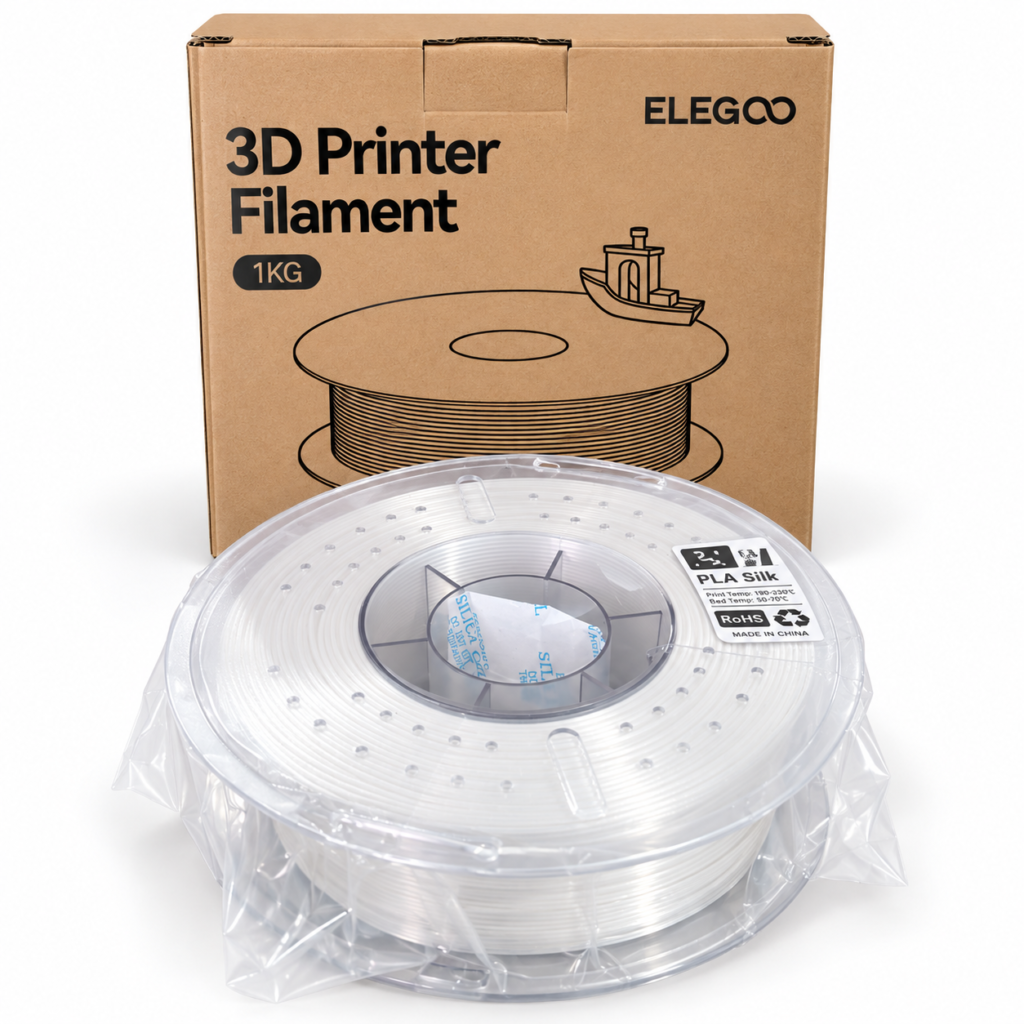 FILAMENTO 3D 1kg – PLA ELEGOO SILK BRANCO