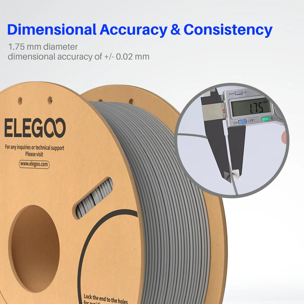 FILAMENTO 3D 1kg – PLA ELEGOO BRANCO